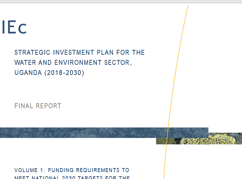 Water & Environment Sector Investment Plan 2018.fw