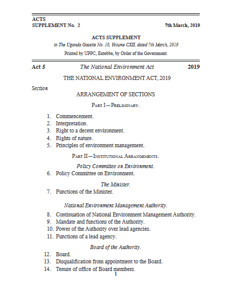 The National Environment Bill 2017.fw